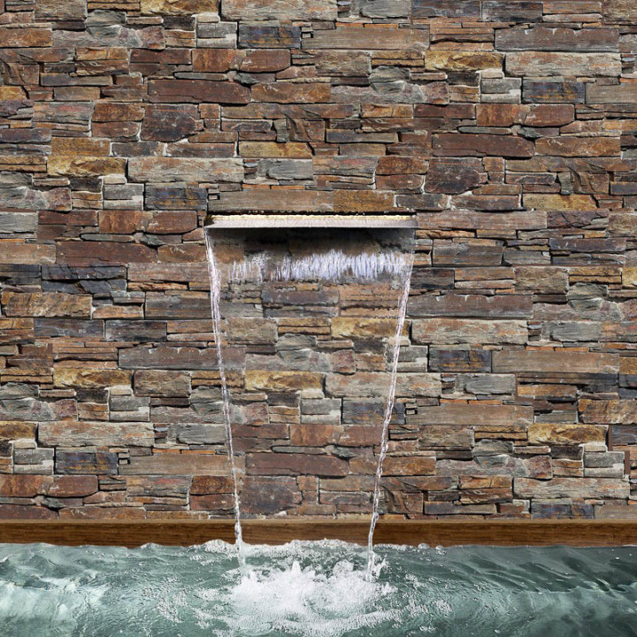 Pierre de parement effet rouillé Isle