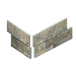 angle de parement Bali en ardoise schiste verte