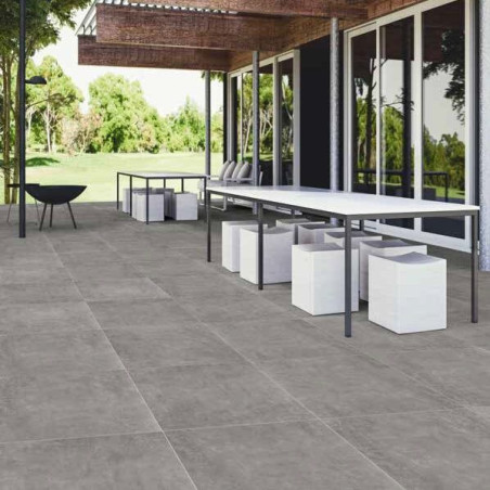 Carrelage extérieur effet béton classique