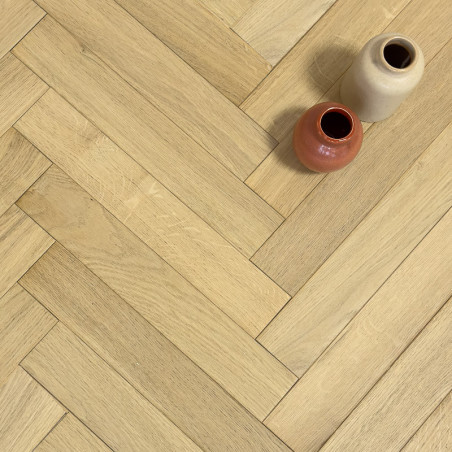 Parquet Bâton rompu chêne massif Premier choix