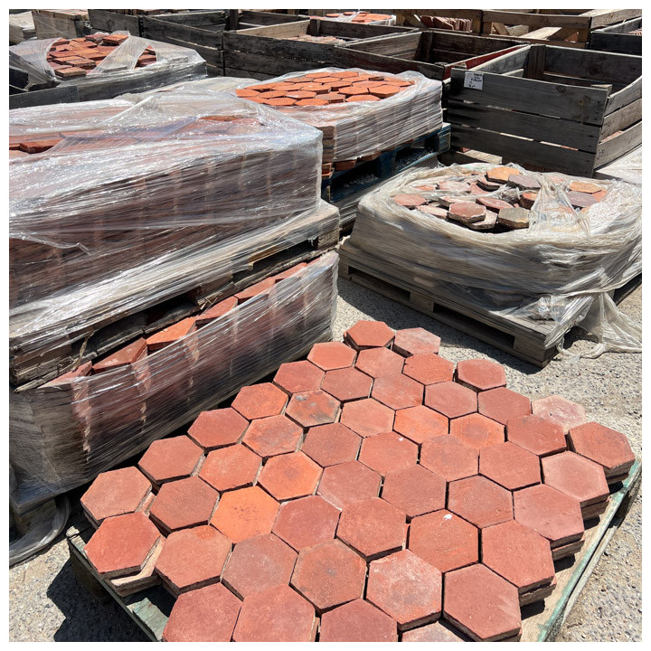 Tomette ancienne de récupération hexagonae