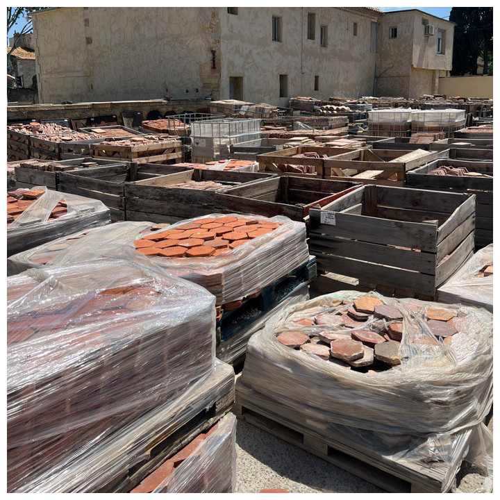 Tomette ancienne de récupération hexagonae