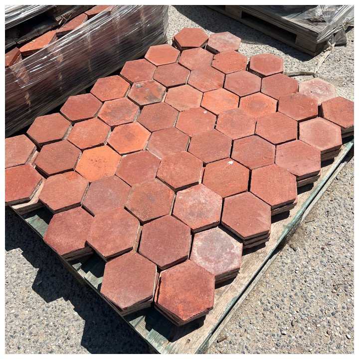 Tomette ancienne de récupération hexagonae