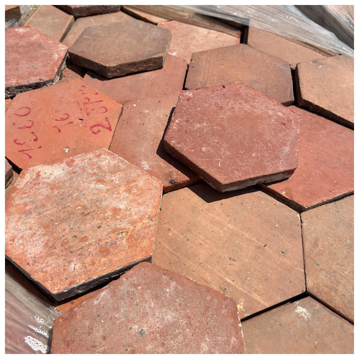 Tomette ancienne de récupération hexagonae
