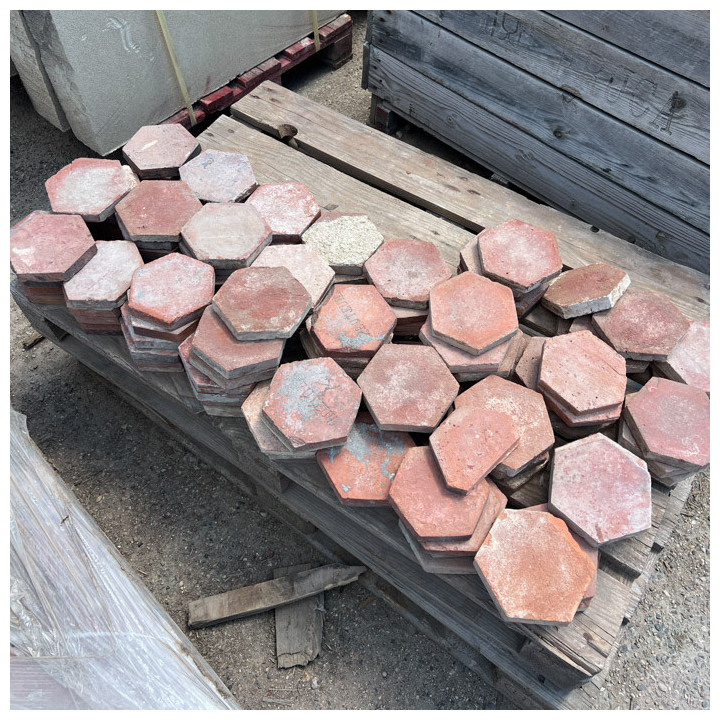 Tomette ancienne de récupération hexagonae