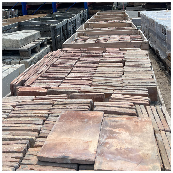 Tomette ancienne de récupération rectangulaire