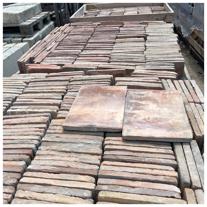 Tomette ancienne de récupération rectangulaire