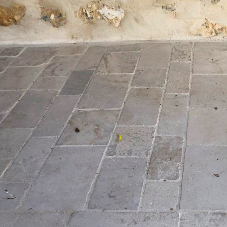 Pavé pour allée de voiture en pierre du Nivernais