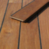 Parquet en merbau massif pont de bateau