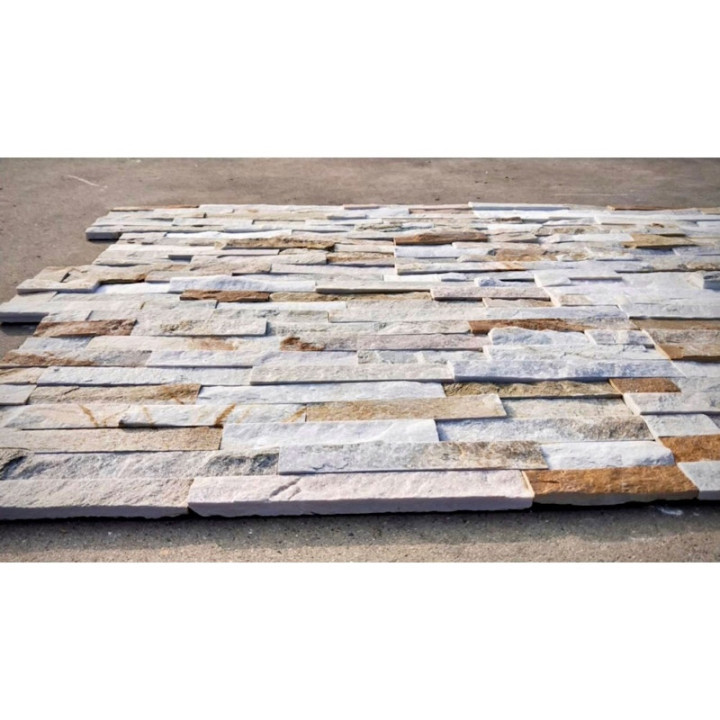 Mur de plaquette de parement slimstone beige