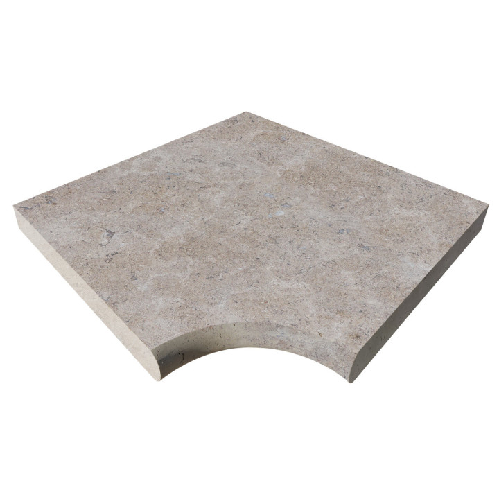 Angle rentrant en pierre du Sinai Bord demi Rond