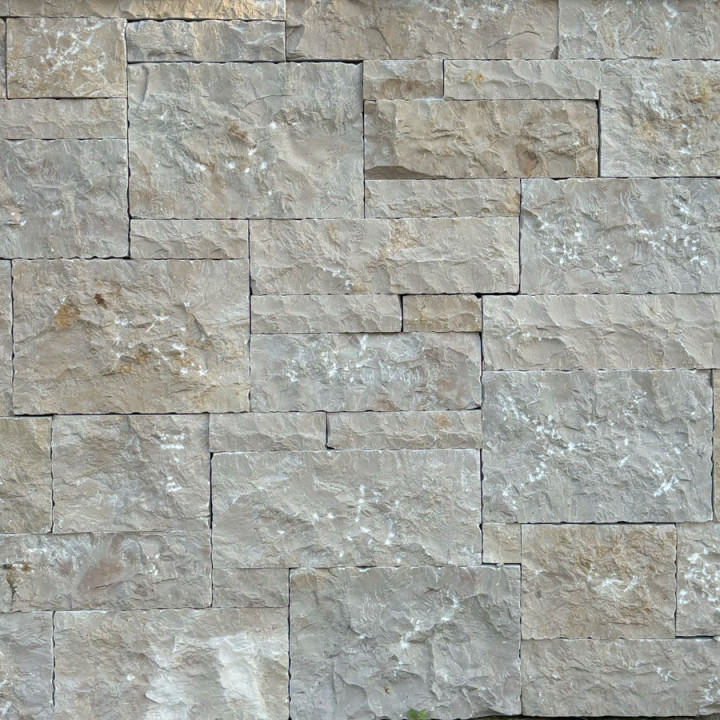 Angle pour pierre de parement naturelle rectifiée Alpille Clair