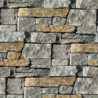 zoom sur la pierre de parement quartzite muraille