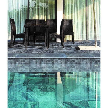 Margelle Bali en ardoise grise