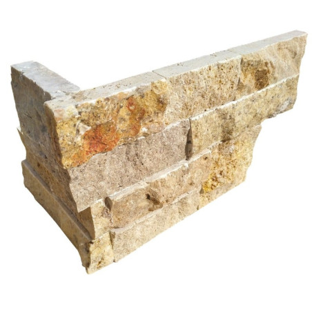 Angle de parement pierre naturelle beige Oracle