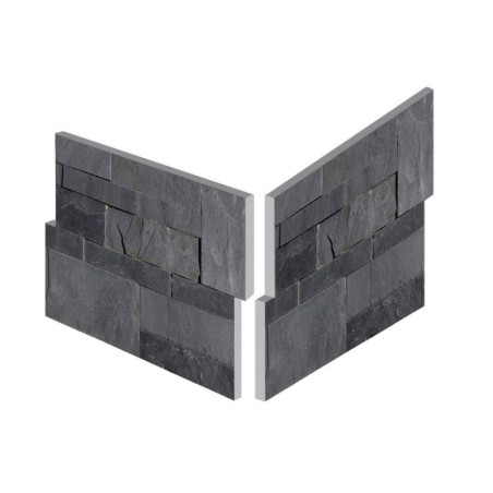 Angle pierre de parement noire Mythique