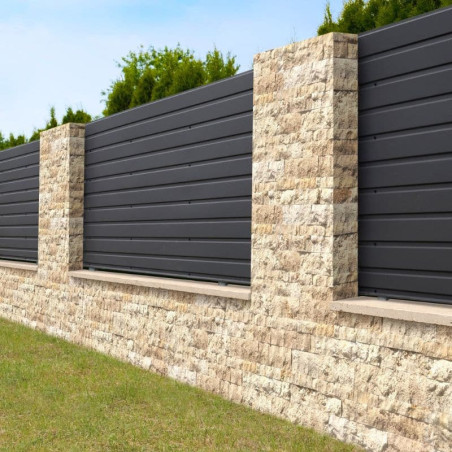 Angle de parement travertin beige face éclatée