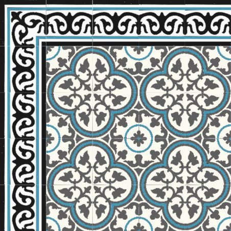 Frise de carreaux de ciment Riviera