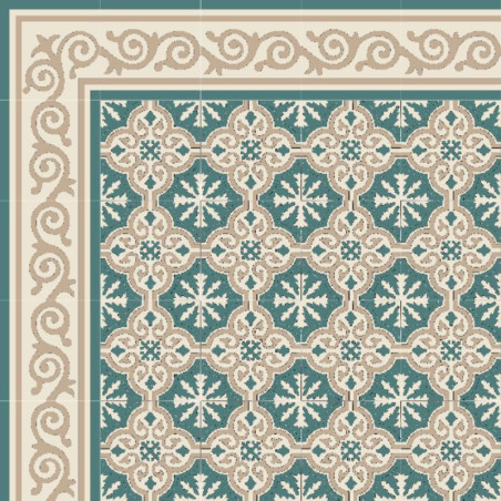 Frise de carreaux de ciment Arabesque