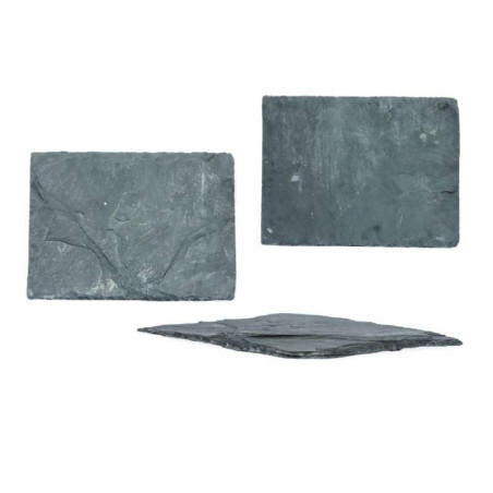 Pas japonais en ardoise noire taillée à la main