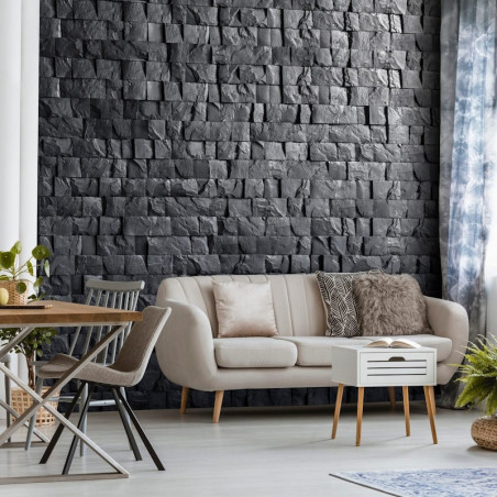 Plaquette de parement Dana noir effet pierre