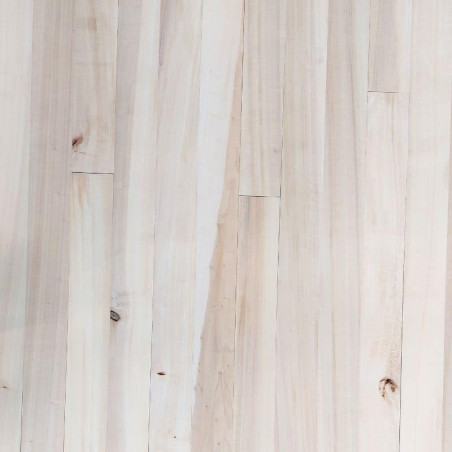 Parquet en peuplier massif Rustique Largeur 80 mm