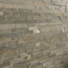 Mur en plaquette de parement slimstone grise