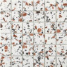 Mosaïque sol & mur effet terrazzo