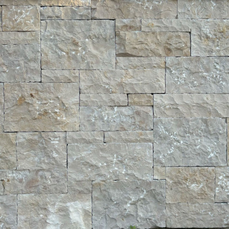 Angle pour pierre de parement naturelle rectifiée Alpille Clair