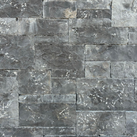 Angle pour pierre de parement naturelle rectifiée Anthracite