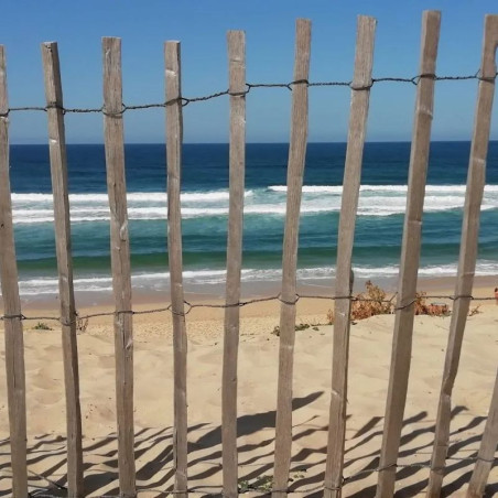 Ganivelle Châtaignier écorcé rectangulaire