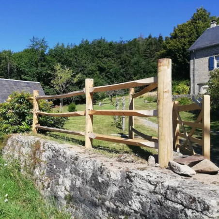 Poteau d'angle de clôture Post & rail