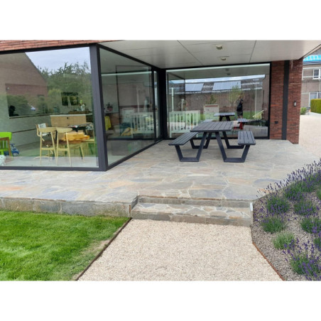 Dallage en Quartzite Azul