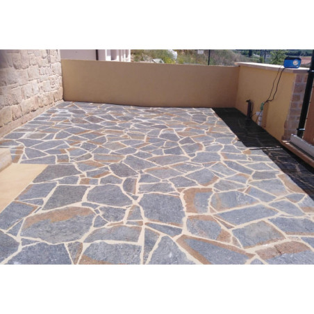 Dallage en Quartzite Azul