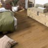 Dalles PVC clipsables stabilisatrices imitation bois chêne caramel