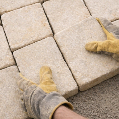 Pavé en pierre naturelle Alpha Premium – Beige clair