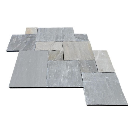 Dallage en grès gris