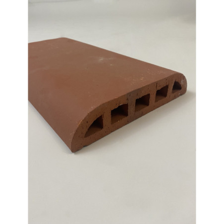 Dessus de mur plat en terre cuite