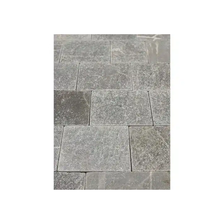 pavé gris bleuté vue de près