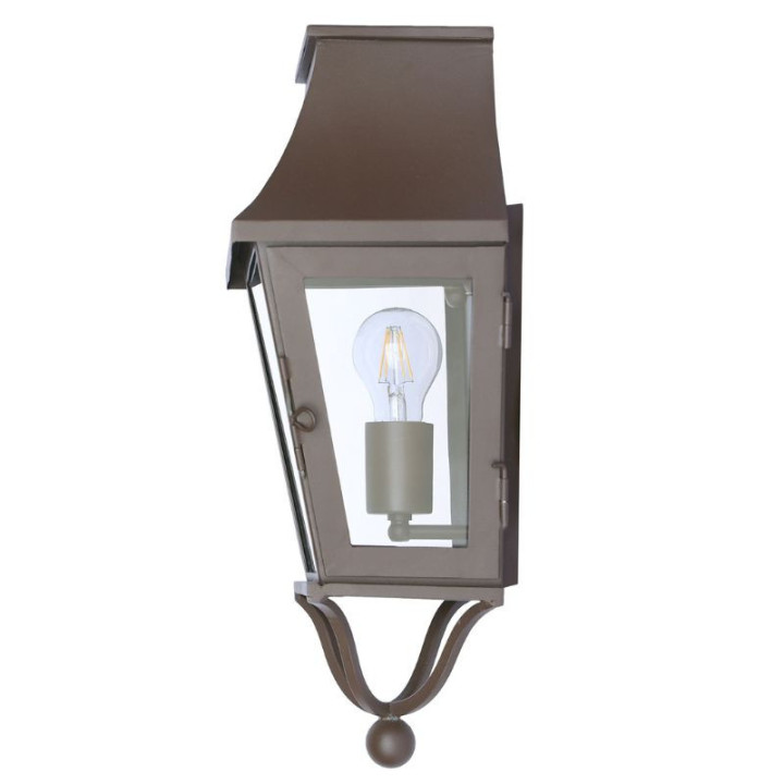 coté gauche de lanterne bordelaise en marron