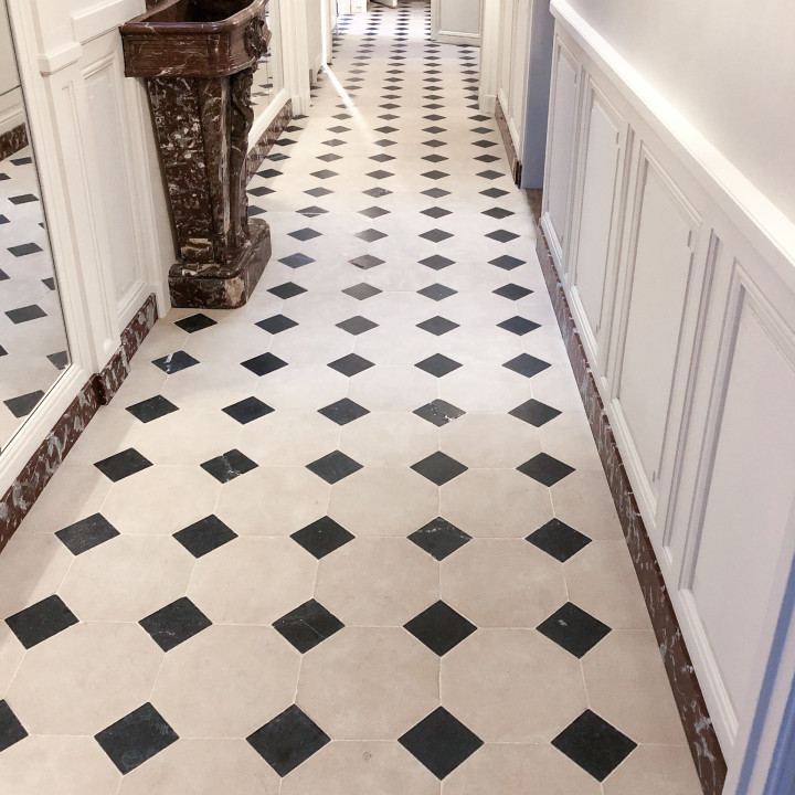 dallage cabochons classique 5