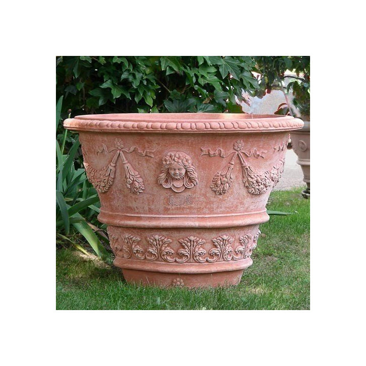 vase monumental mascaron enfant