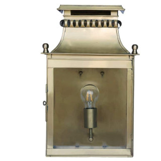 lanterne murale la muette en laiton doré