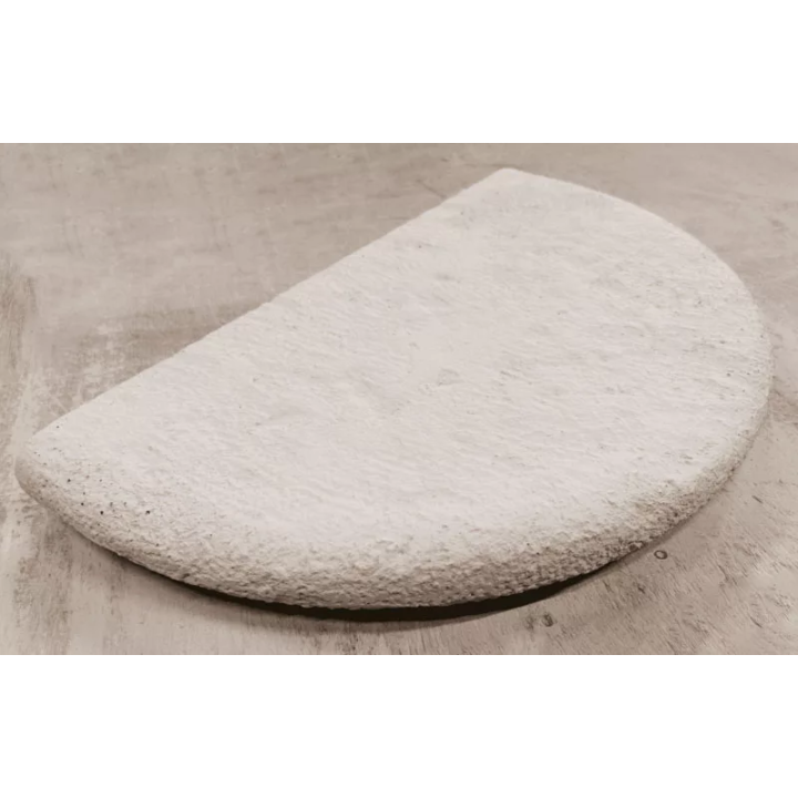 départ escalier demi rond en pierre