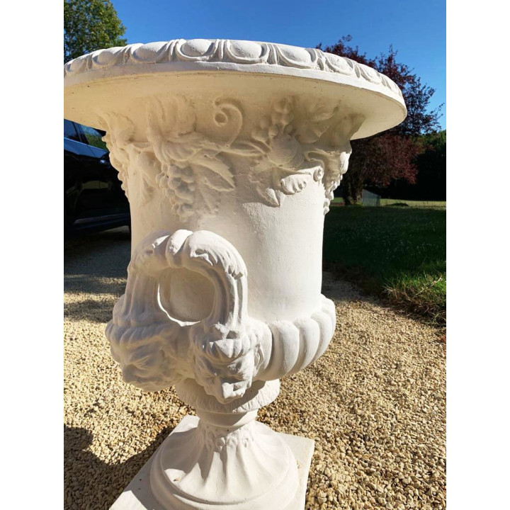 vase feuilles vigne blanc 5