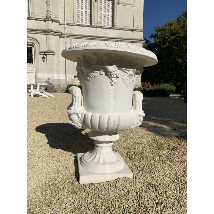 vase feuilles vigne blanc 6