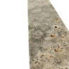 plinthe en travertin silver gris