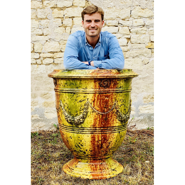 vase guirlande vieil email 3