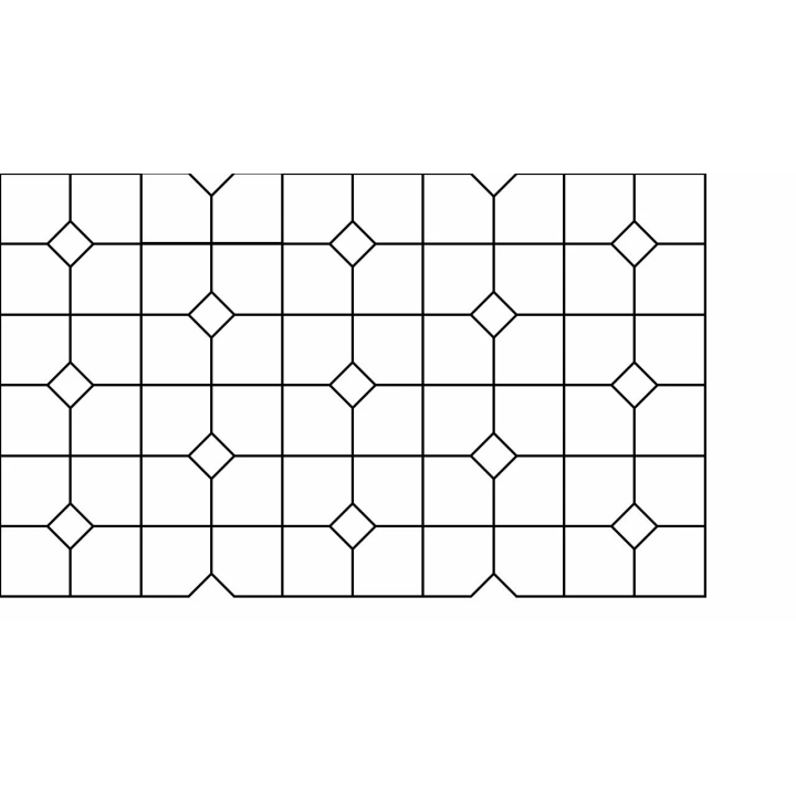 dallage saint-honoré cabochons noir deuxieme schéma de pose