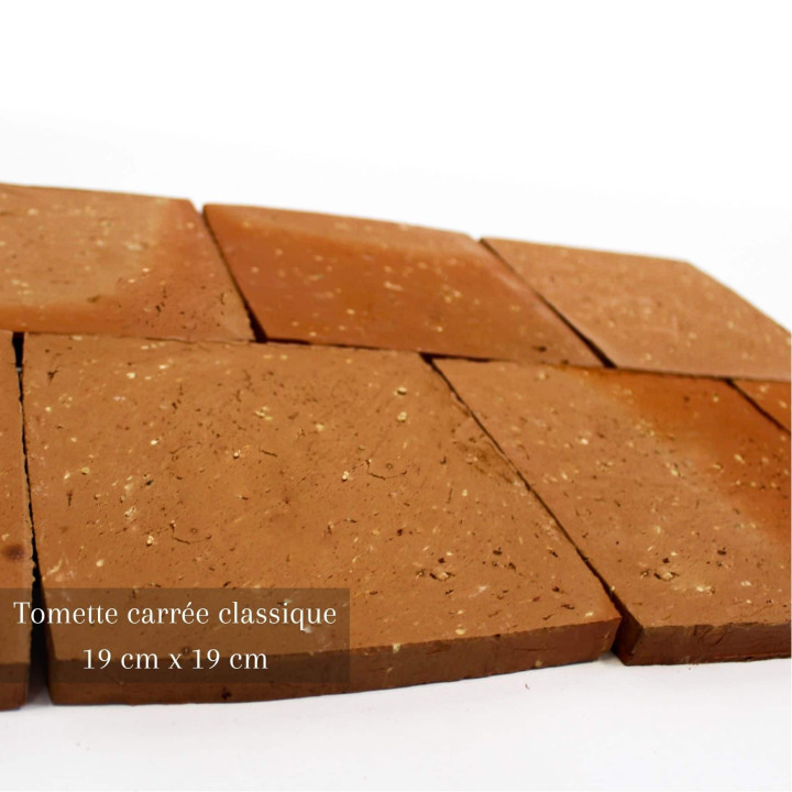 tomette carrée classique 12